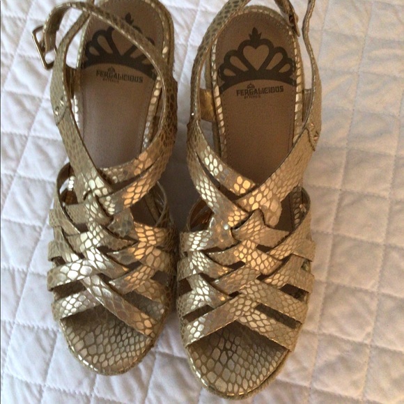 Fergalicious Wedges Size 6! - Picture 7 of 9